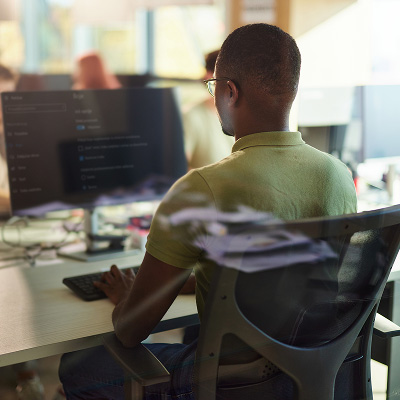 AI-Evaluation-System QA professional analyzing AI system performance metrics to ensure accuracy, reliability, and safety.
